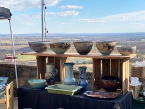 Monkeytown Pottery on Display at Dirt Farm Brewing Loudoun County