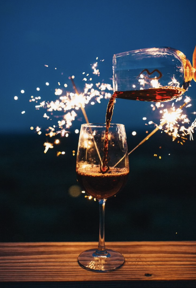 Red Wine and Sparklers