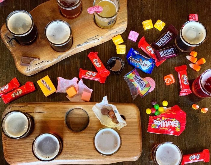 Halloween Candy & Beer Pairing at Dirt Farm Brewing loudoun county brewery