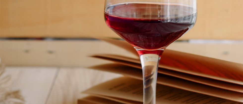 Wine Glass and Book