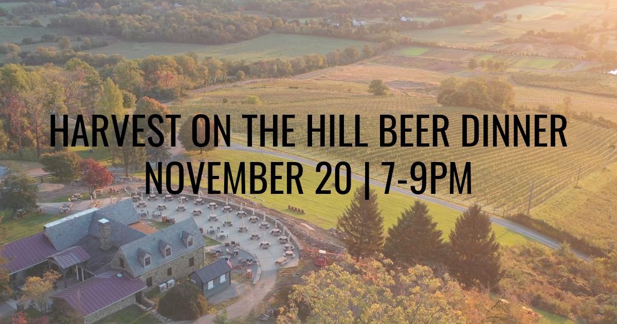 View of dirt Farm Brewing in the autumn for the harvest on the Hill beer dinner in Loudoun county
