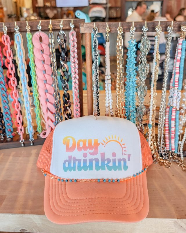 Custom hat created at the trucker hat bar with Tilly goose at dirt Farm brewing in Loudoun county, virginia
